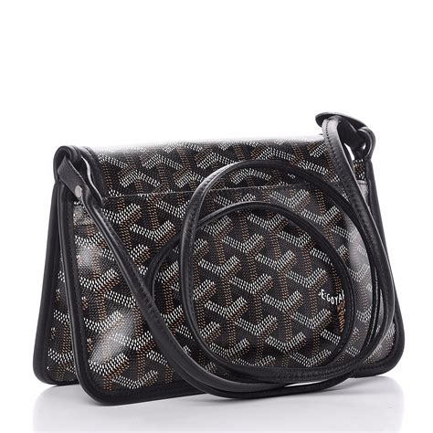 goyard plumet wallet-clutch goyardine black|plumet hand wallet.